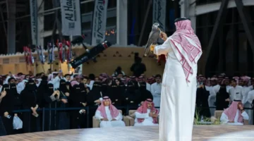 معرض الصقور السعودي يشهد صفقة تاريخية لصقرين من منغوليا بربع مليون ريال